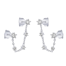 Load image into Gallery viewer, ELOISE DOUBLE CHAIN EARRINGS