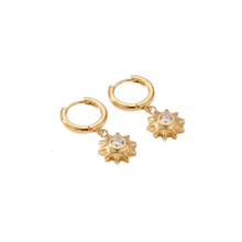 Load image into Gallery viewer, GOLD STARLIGHT HOOPS