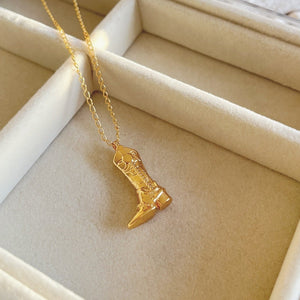 COWBOY BOOT NECKLACE