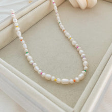 Load image into Gallery viewer, TERESA RAINBOW PEARL NECKLACE