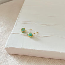Load image into Gallery viewer, EMERALD STUDS
