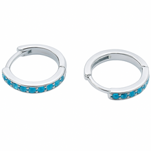 Load image into Gallery viewer, TURQUEZA HOOPS