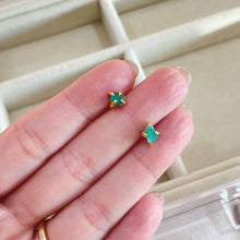 Load image into Gallery viewer, EMERALD STUDS