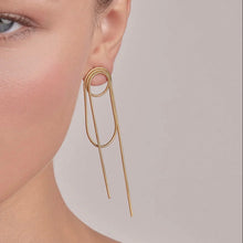 Load image into Gallery viewer, GOLD THREAD EARRINGS