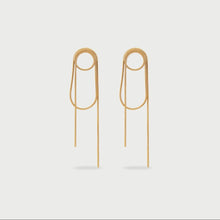 Load image into Gallery viewer, GOLD THREAD EARRINGS