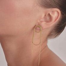 Load image into Gallery viewer, GOLD THREAD EARRINGS