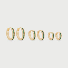 Load image into Gallery viewer, JADE MINI HOOPS