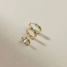 Load image into Gallery viewer, JADE MINI HOOPS