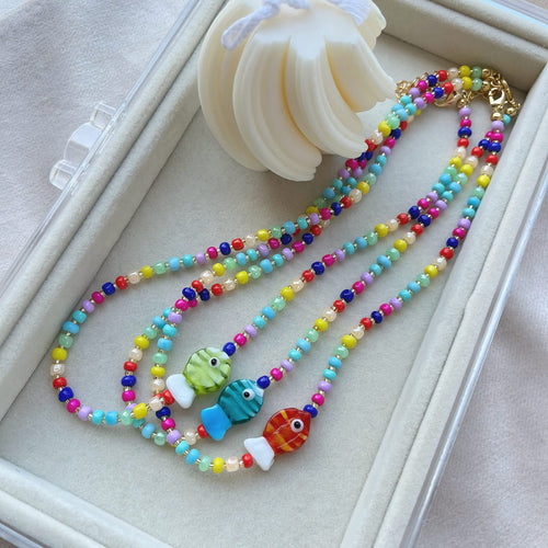 COLORFUL FISH NECKLACE