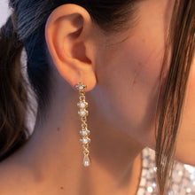Load image into Gallery viewer, LONG CRYSTAL EARRINGS