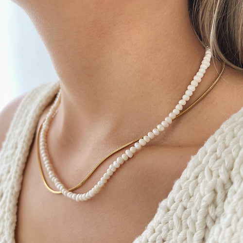 BASIC MINI PEARL NECKLACE