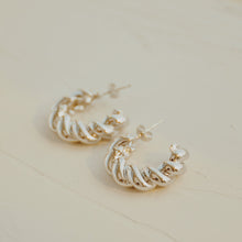 Load image into Gallery viewer, SILVER HOOPS