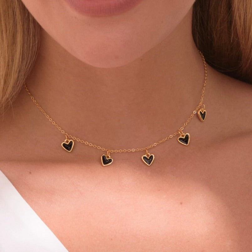 MINI HEARTS NECKLACE SET